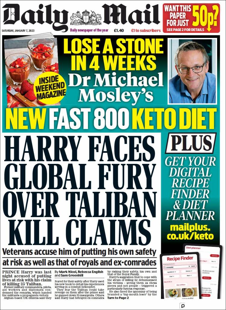 Portada de Daily Mail (United Kingdom)