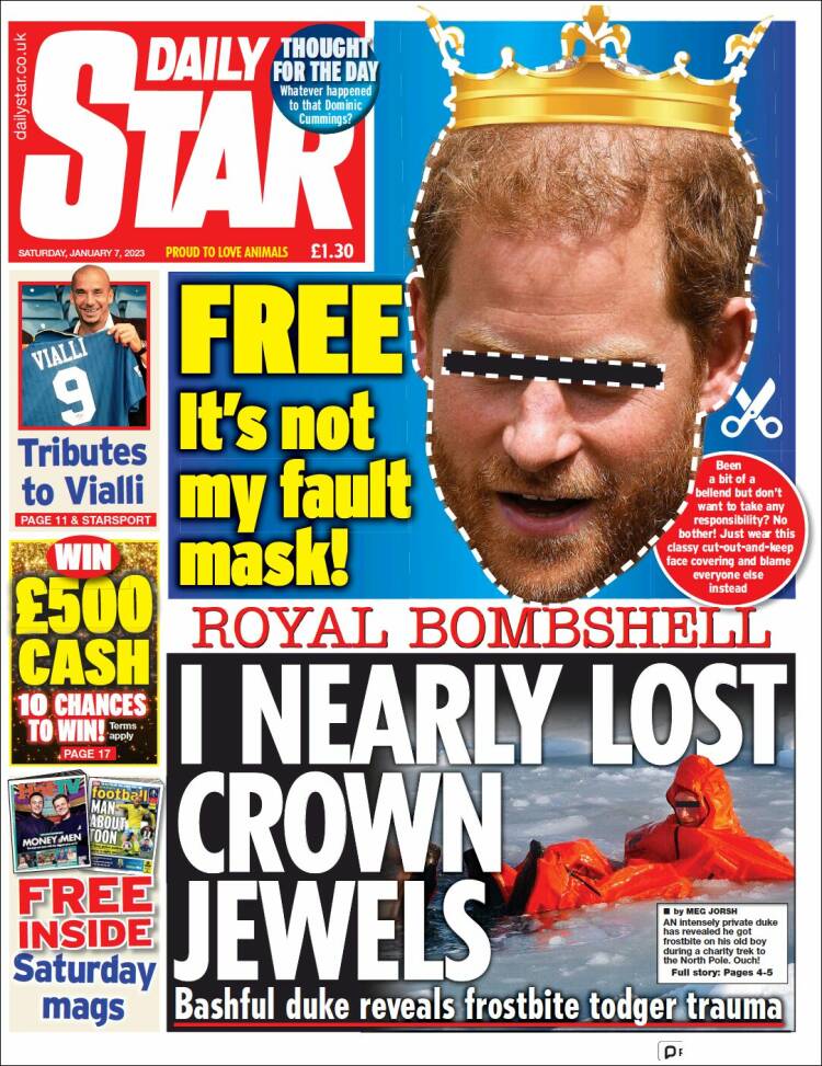Portada de Daily Star (United Kingdom)