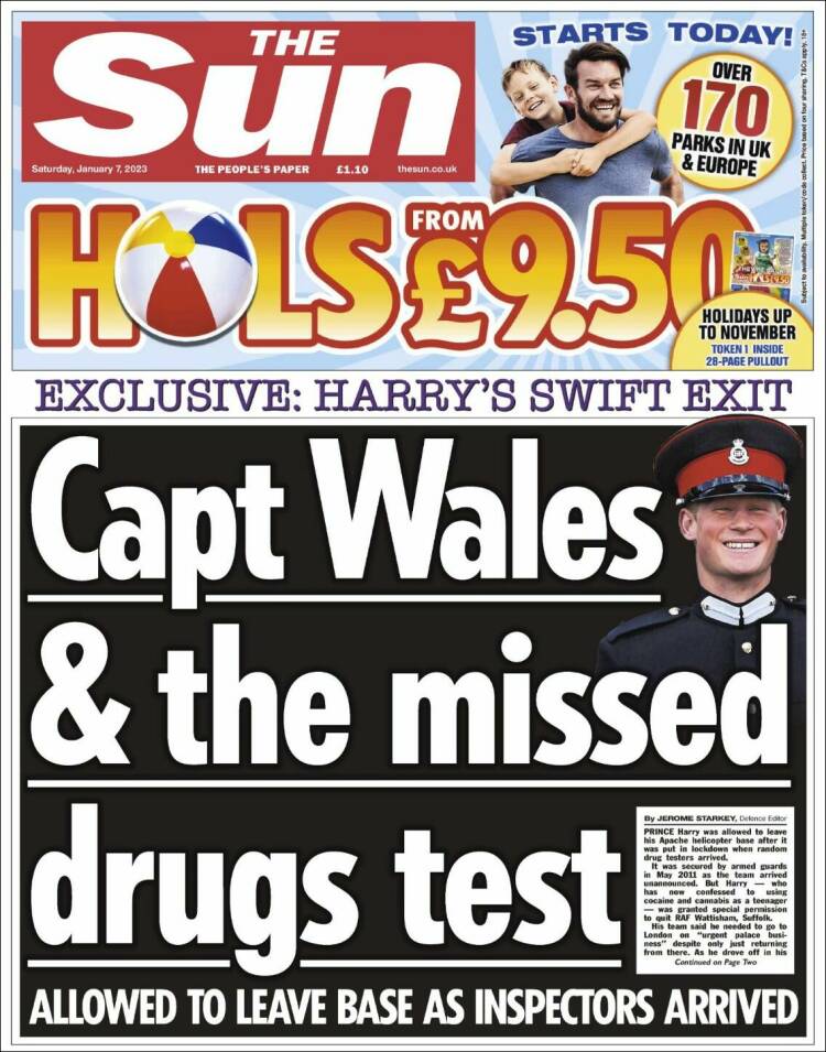 Portada de The Sun (United Kingdom)