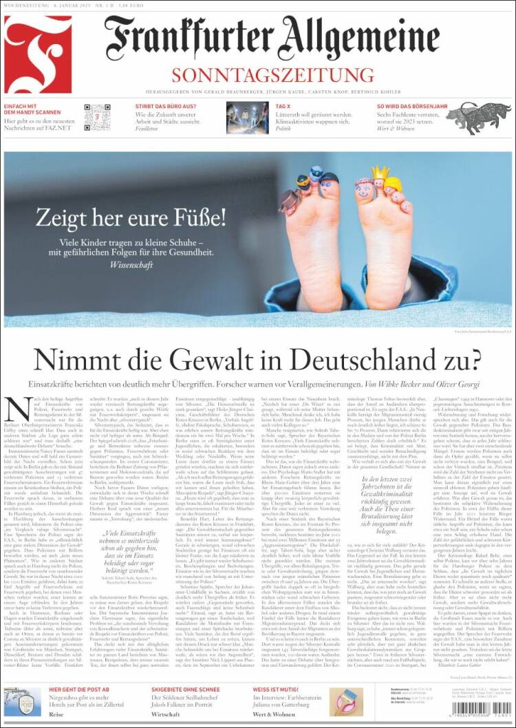 Portada de Frankfurter Allgemeine (Germany)