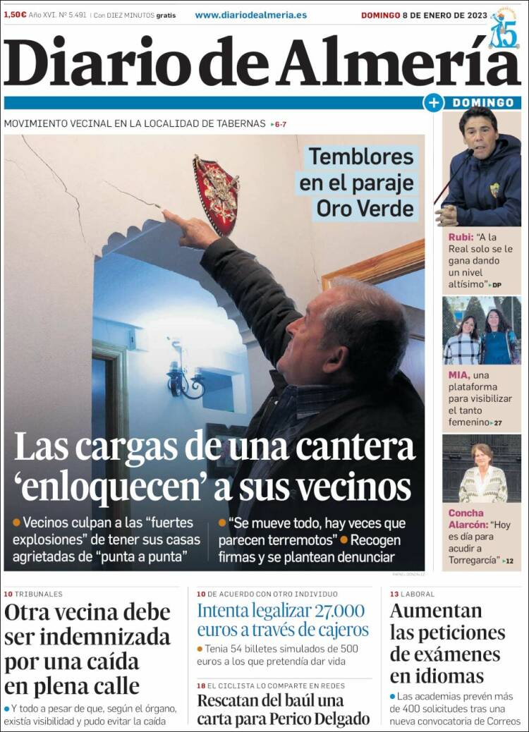 Portada de Diario de Almería (Spain)