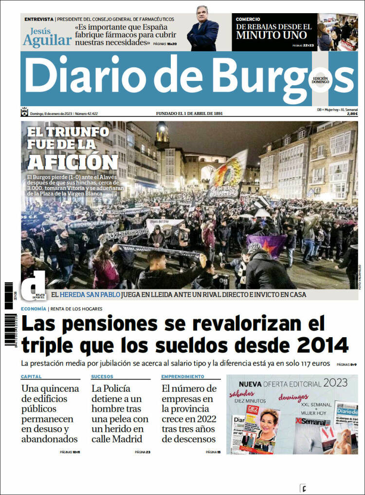 Portada de Diario de Burgos (Spain)