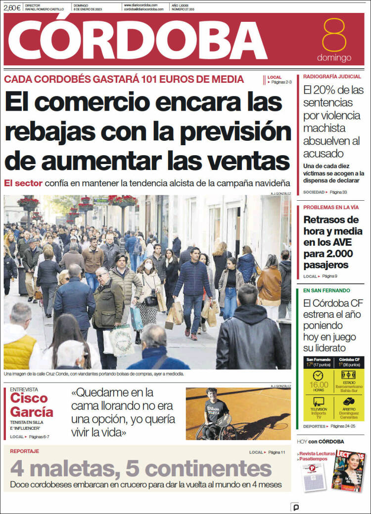 Portada de Diario de Córdoba (Spain)