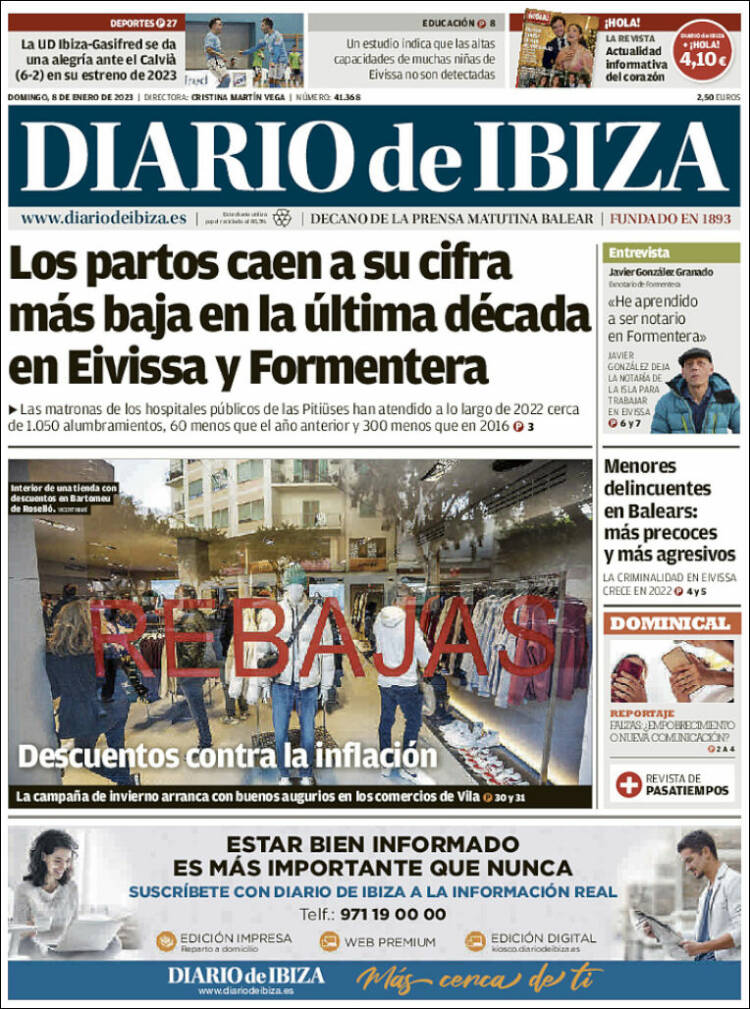 Portada de Diario de Ibiza (Spain)