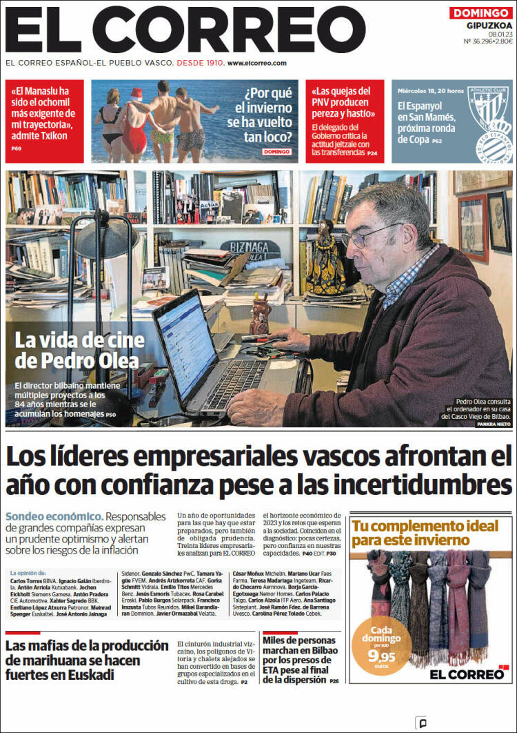 Portada de El Correo - Guipuzcoa (Spain)