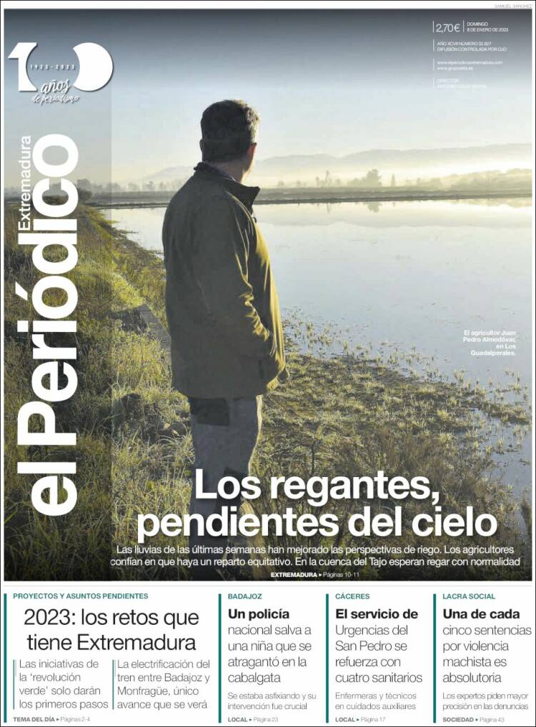 Portada de El Periódico de Extremadura (Spain)