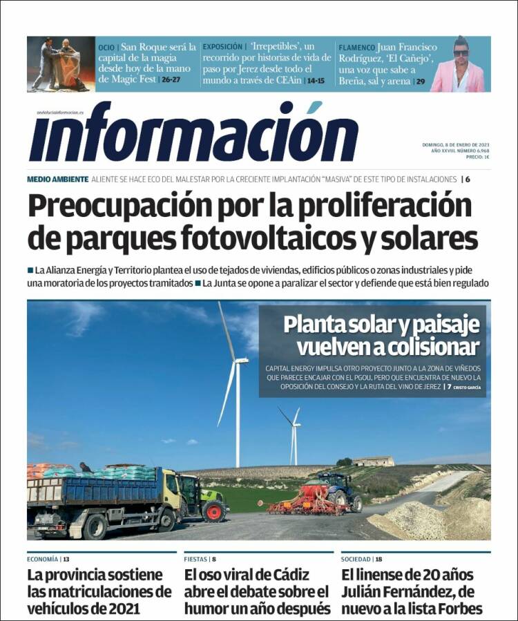 Portada de Información - Cadiz (Spain)