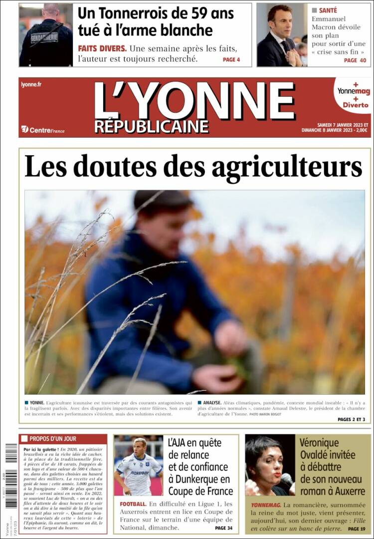 Portada de L'Yonne-Républicaine (France)