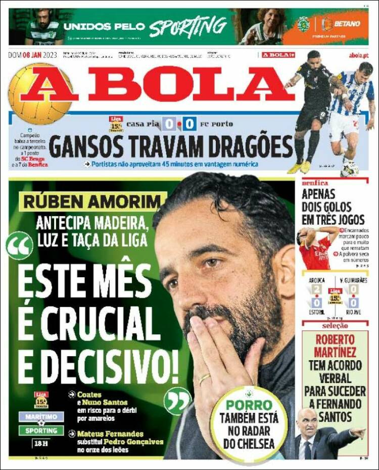 Portada de A Bola (Portugal)