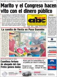 Portada de ABC Color (Paraguay)