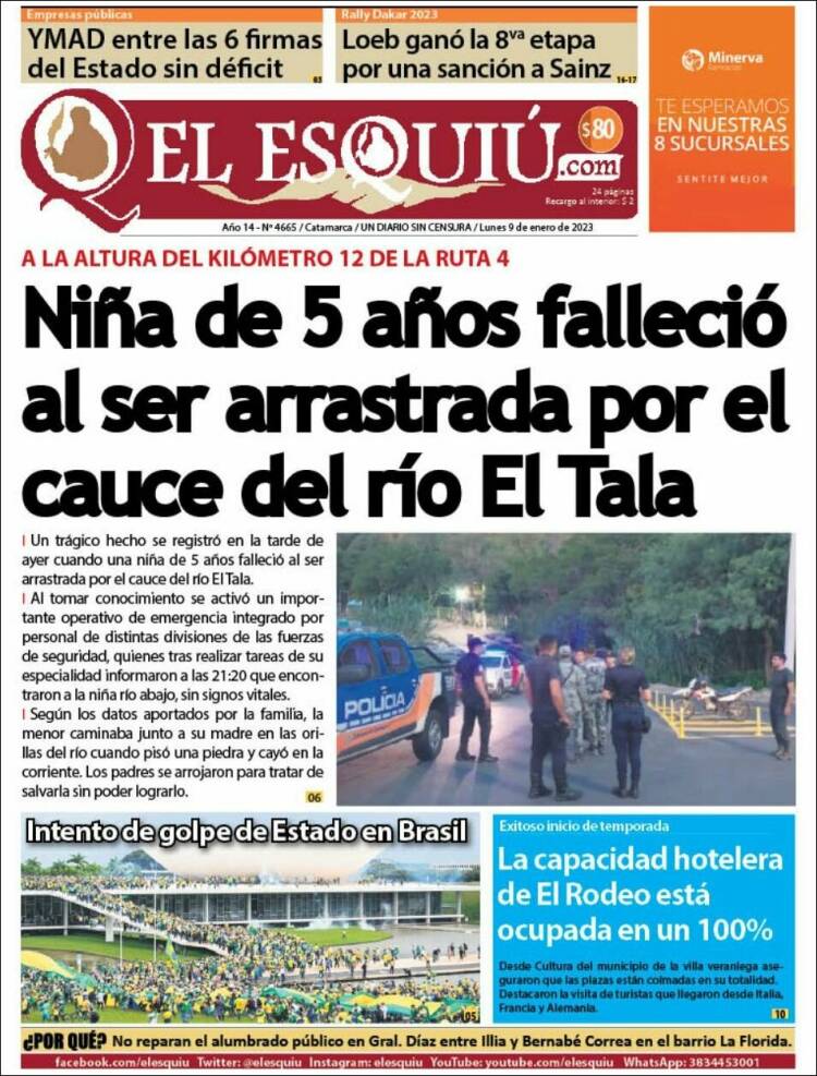 Portada de El Esquiu (Argentina)