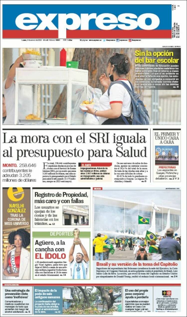 Portada de Expreso (Ecuador)