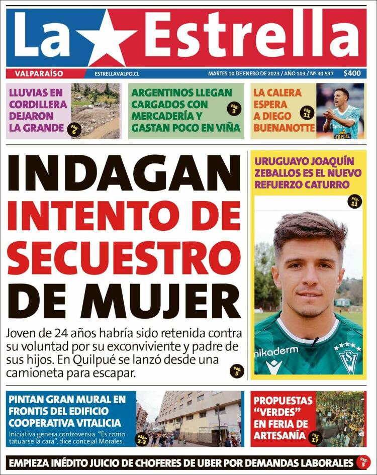 Portada de Estrella de Valparaiso (Chile)