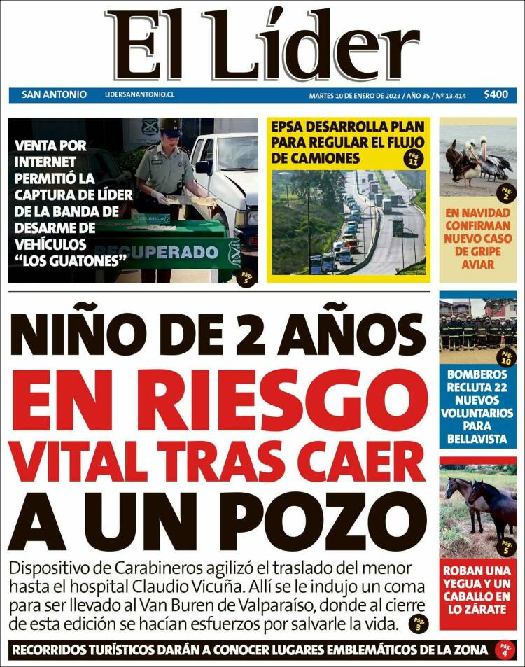 Portada de Lider de San Antonio (Chile)