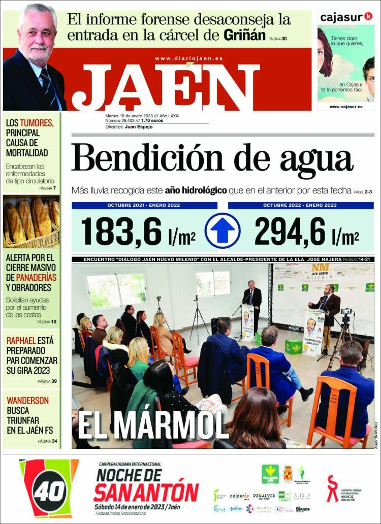 Portada de Diario Jaén (España)