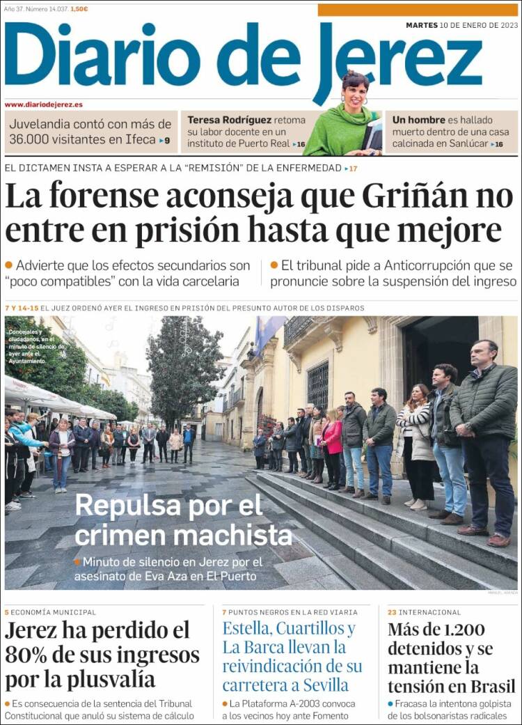 Portada de Diario de Jerez (España)