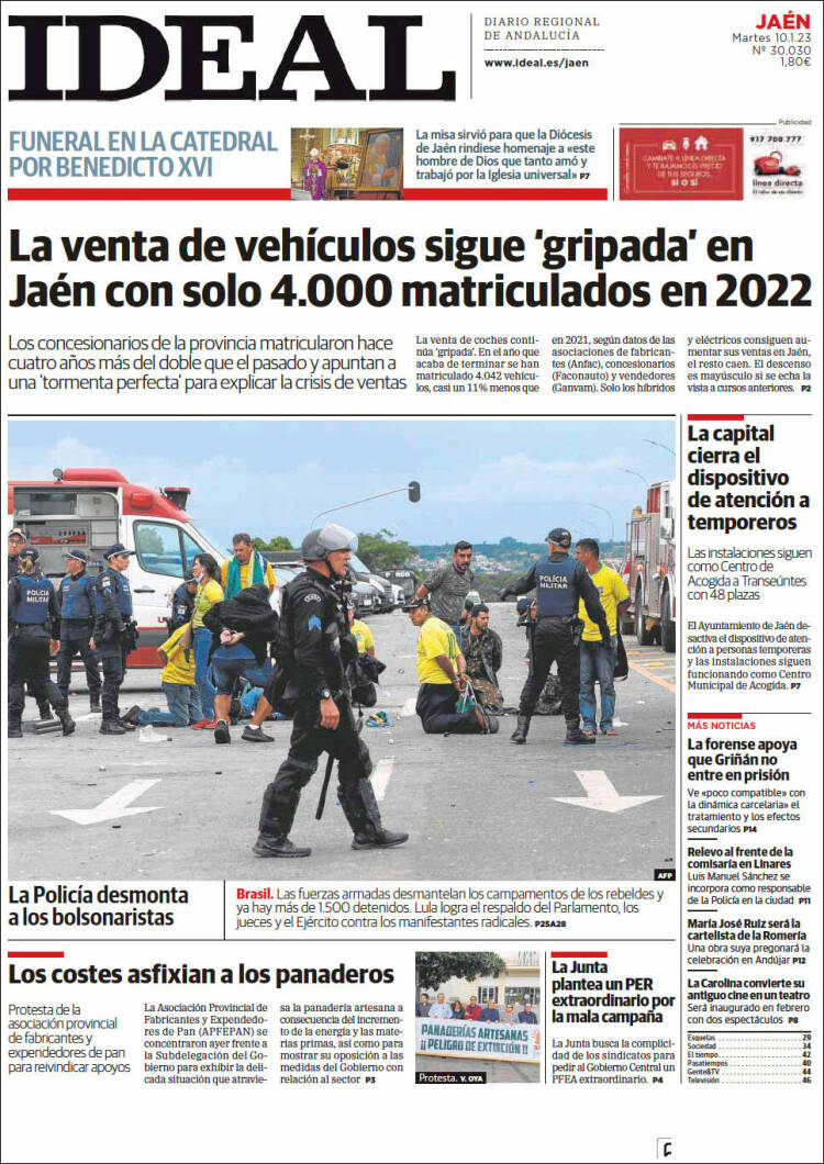 Portada de El Ideal de Jaén (España)