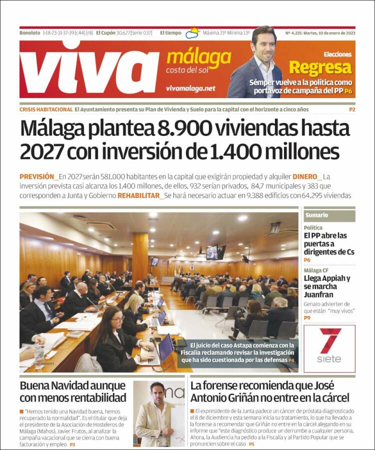 Portada de Viva Málaga (España)