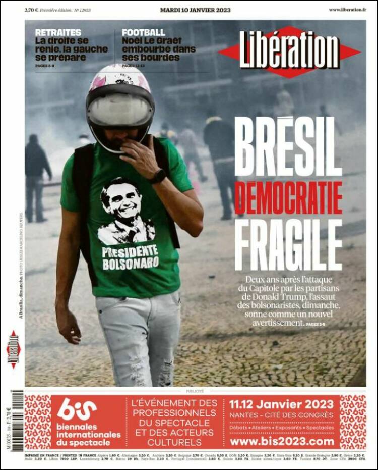 Portada de Libération (Francia)