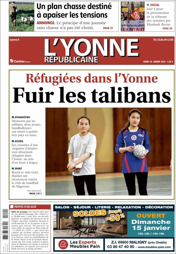 Portada de L'Yonne-Républicaine (Francia)