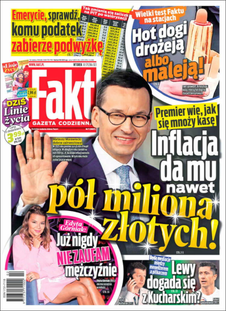 Portada de Fakt (Polonia)