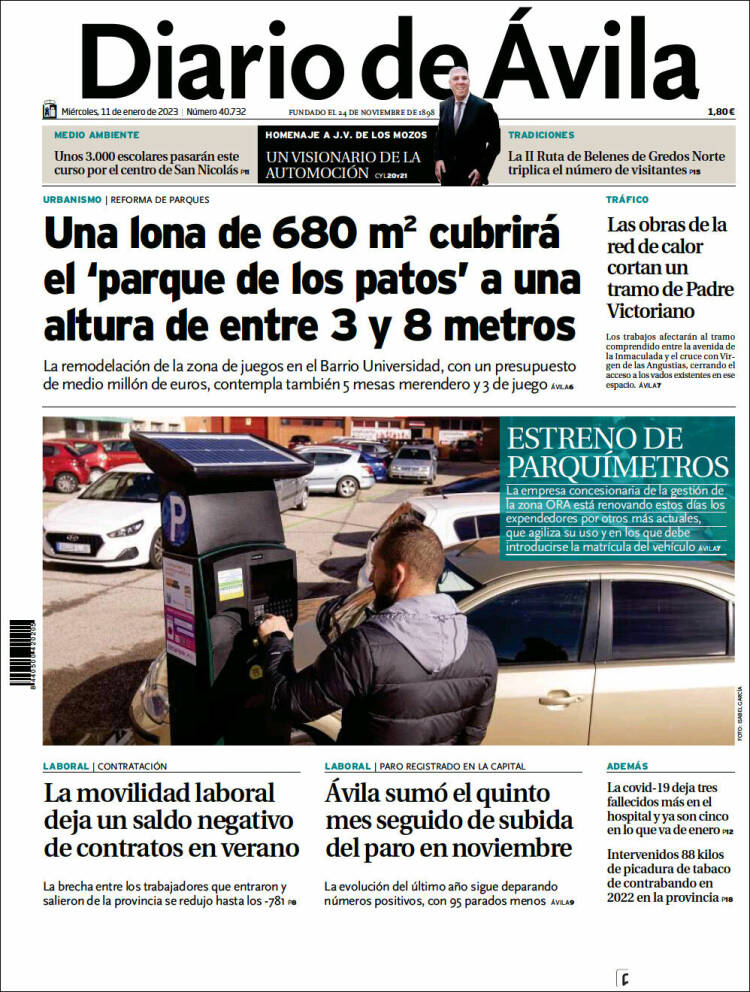 Portada de Diario de Ávila (Espa&ntilde;a)
