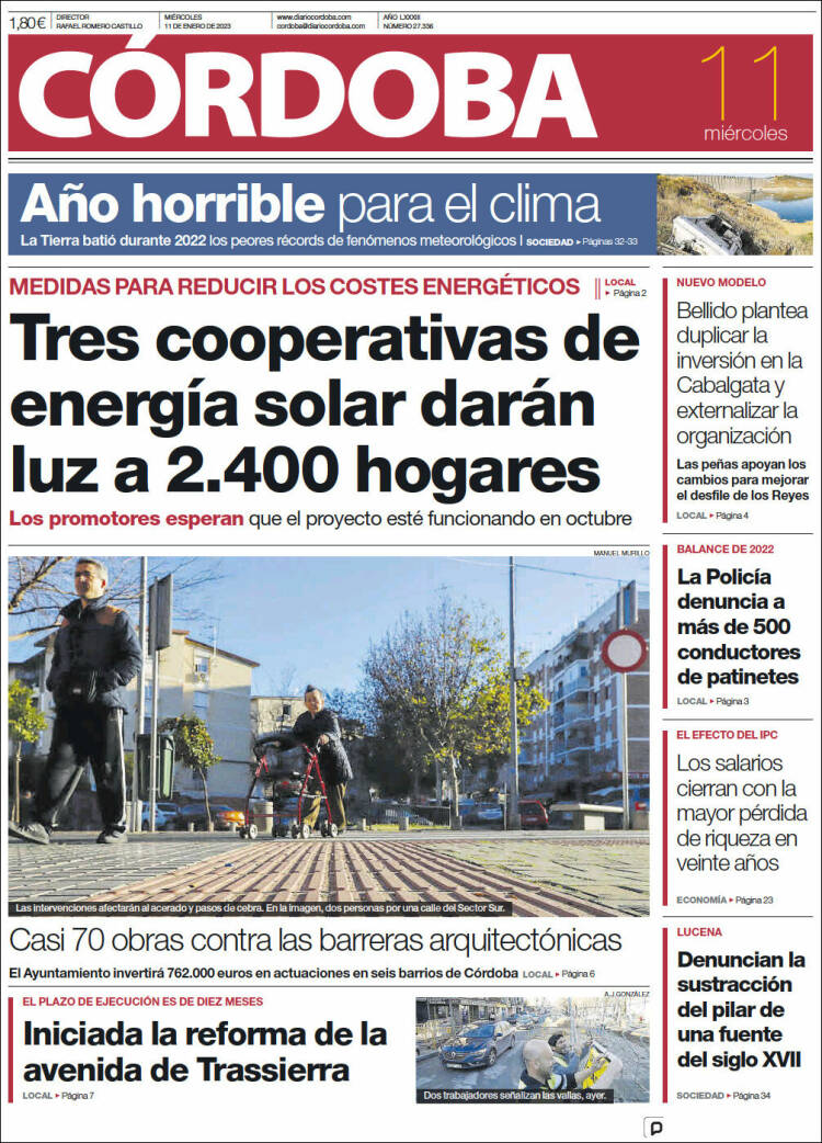 Portada de Diario de Córdoba (Espa&ntilde;a)