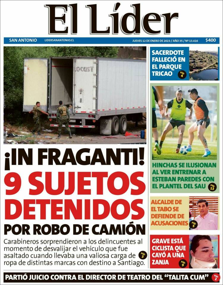 Portada de Lider de San Antonio (Chile)