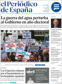 Portada de El Periódico de España (España)