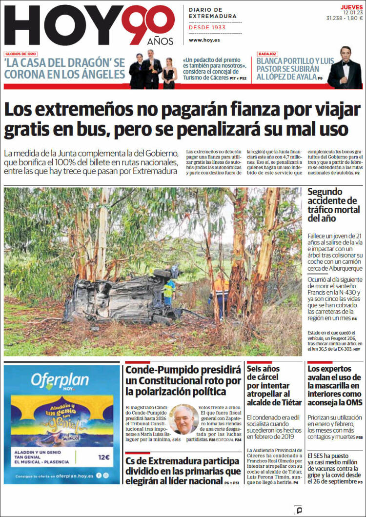 Portada de Hoy - Badajoz (España)