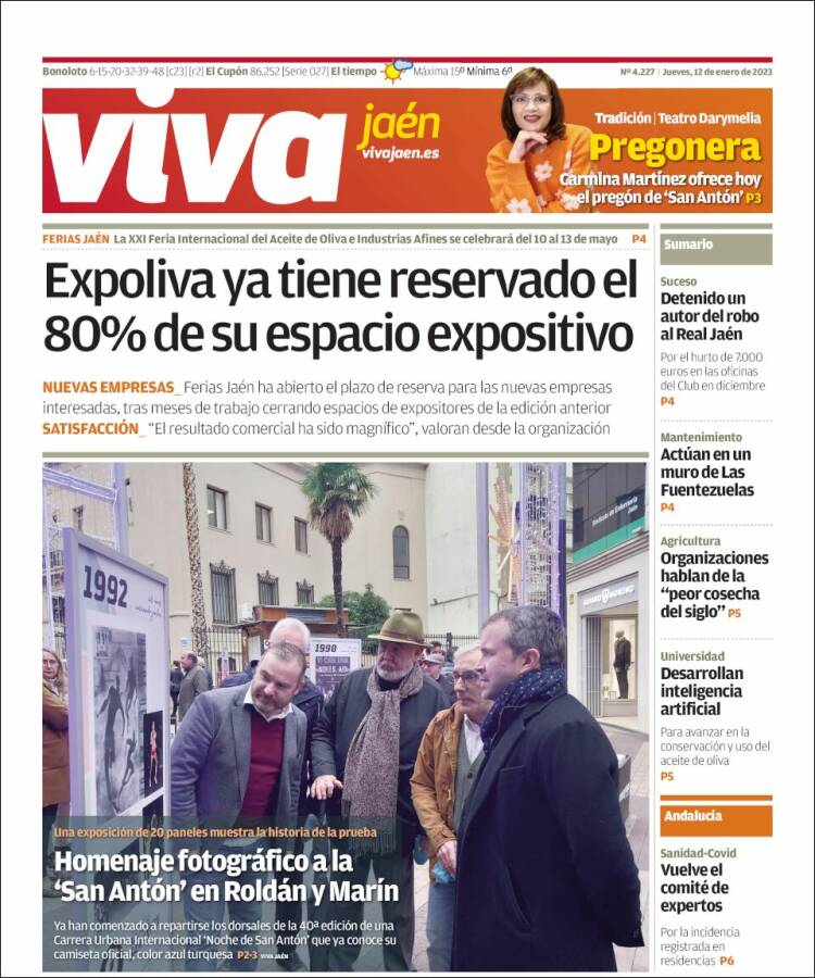 Portada de Viva Jaén (España)