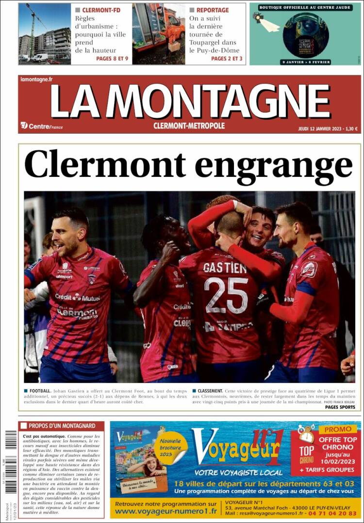 Portada de La Montagne (Francia)