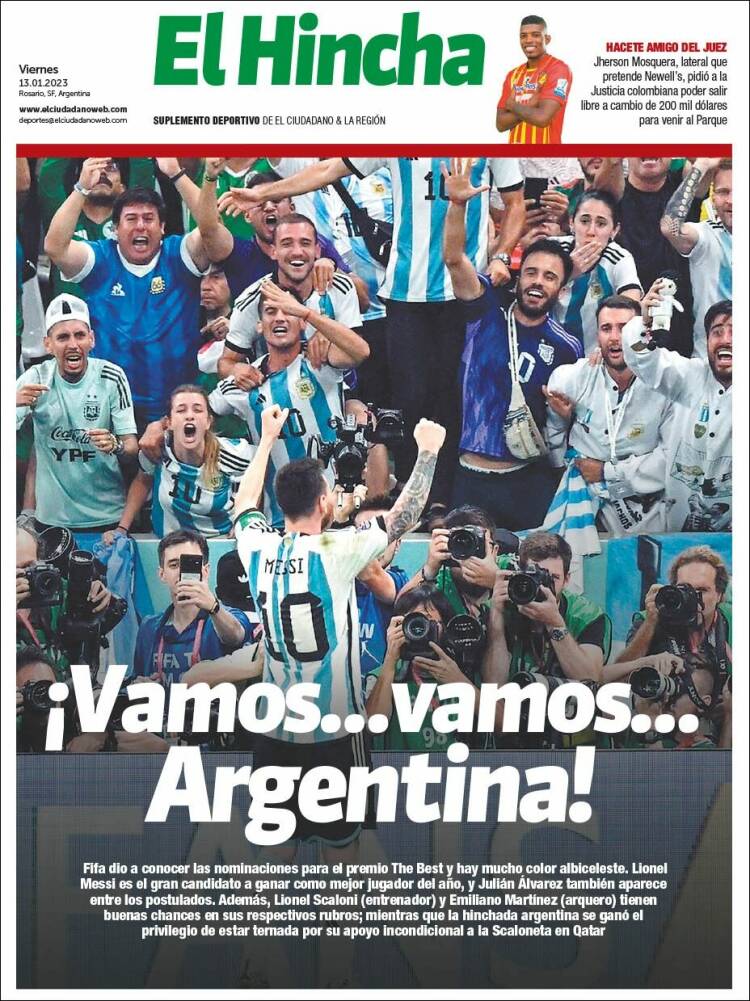 Portada de El Hincha (Argentina)