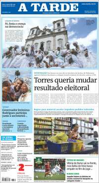 Portada de Diário A Tarde (Brasil)