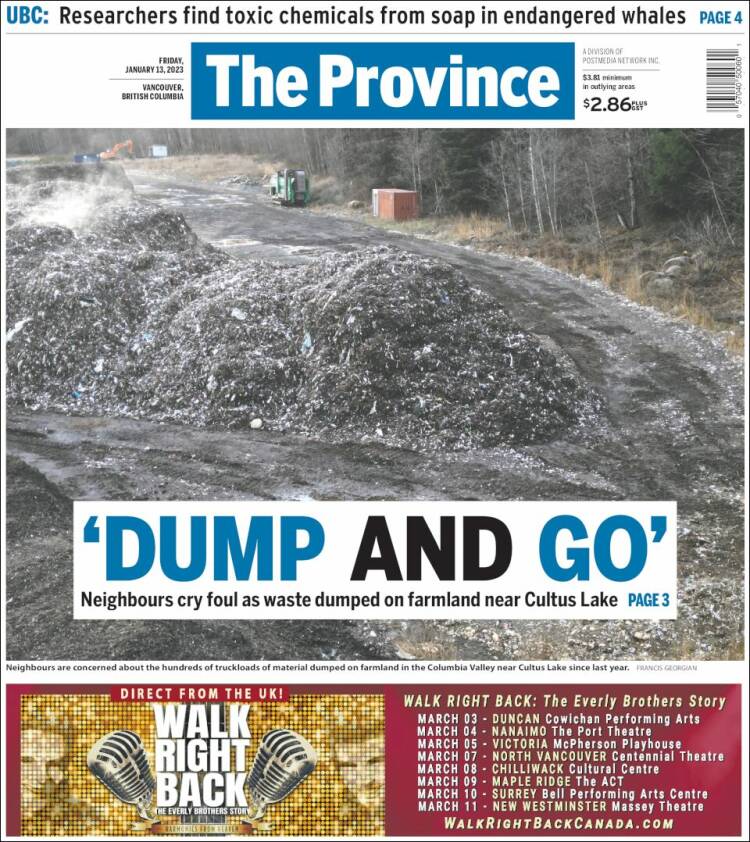 Portada de The Province (Canadá)