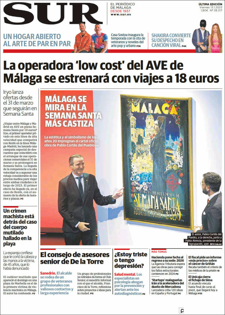 Portada de Diario el Sur (Spain)