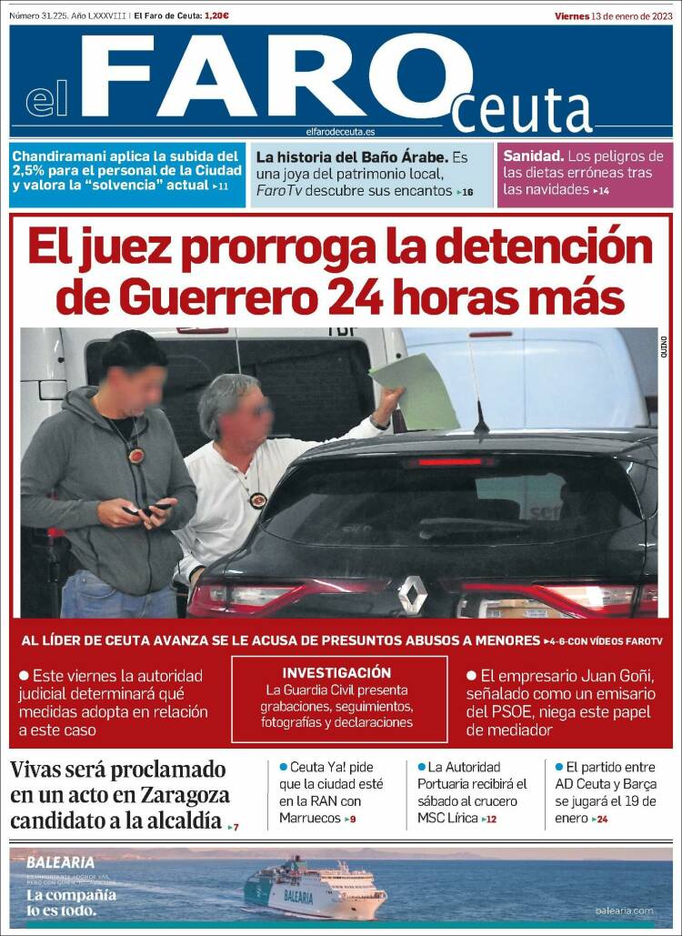 Portada de El Faro de Ceuta (Spain)