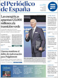 Portada de El Periódico de España (Spain)