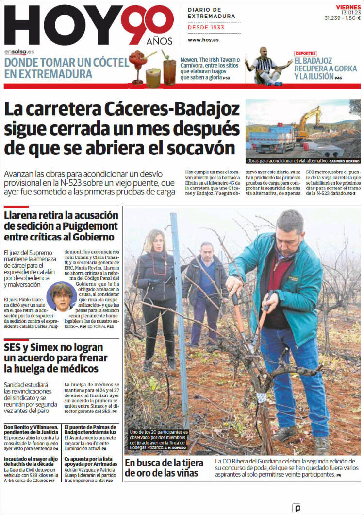 Portada de Hoy - Badajoz (Spain)