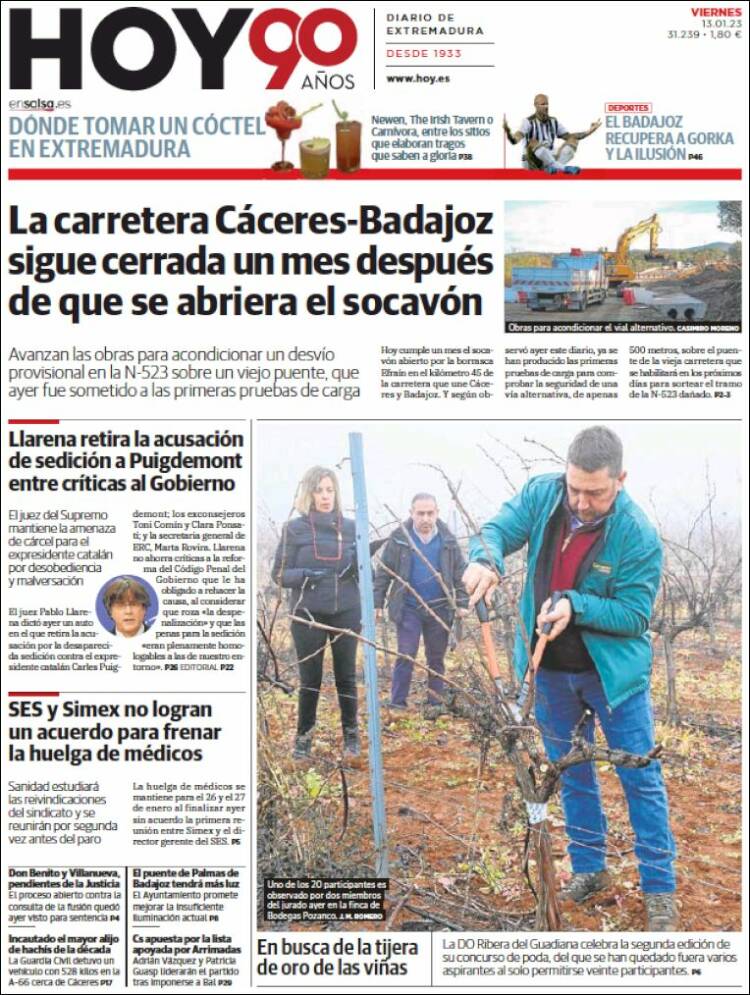 Portada de Hoy - Caceres (Spain)