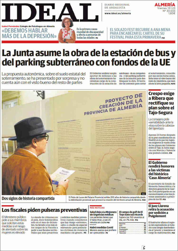 Portada de Ideal Almeria (Spain)