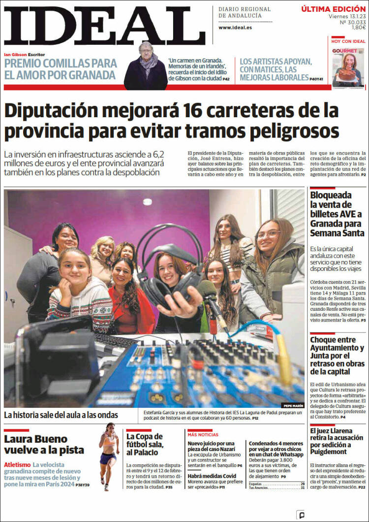 Portada de Ideal (Spain)