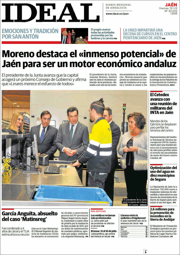 Portada de El Ideal de Jaén (Spain)