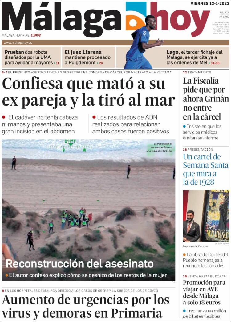Portada de Málaga Hoy (Spain)