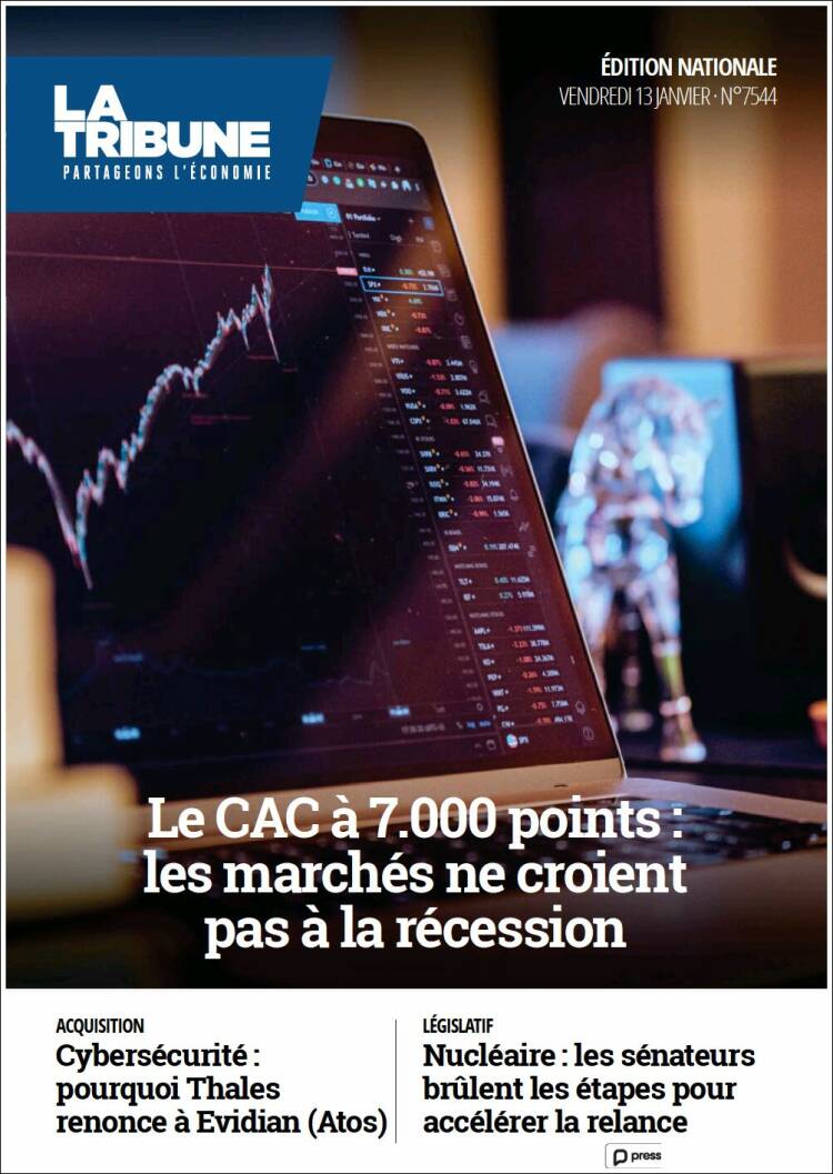 Portada de La Tribune (Francia)