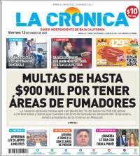 Portada de La Crónica de Baja California (México)