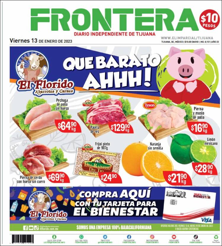 Portada de Frontera (México)