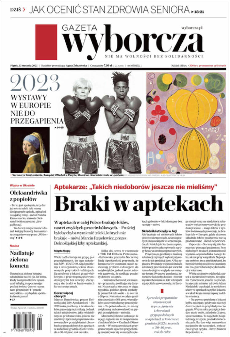 Portada de Gazeta Wyborcza (Poland)