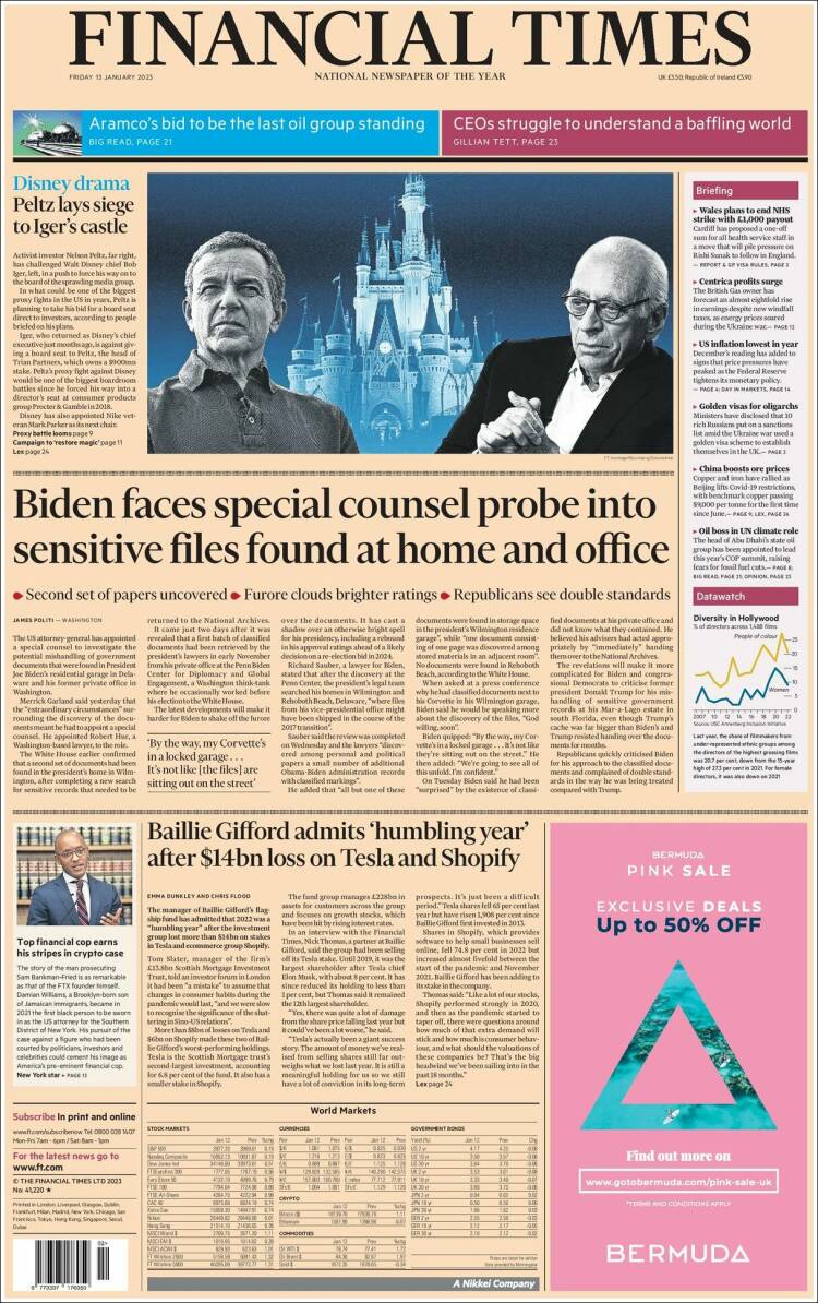 Portada de Financial Times (United Kingdom)