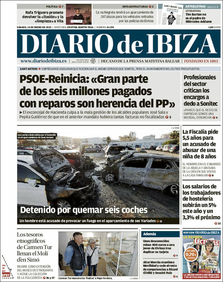 Portada de Diario de Ibiza (Spain)